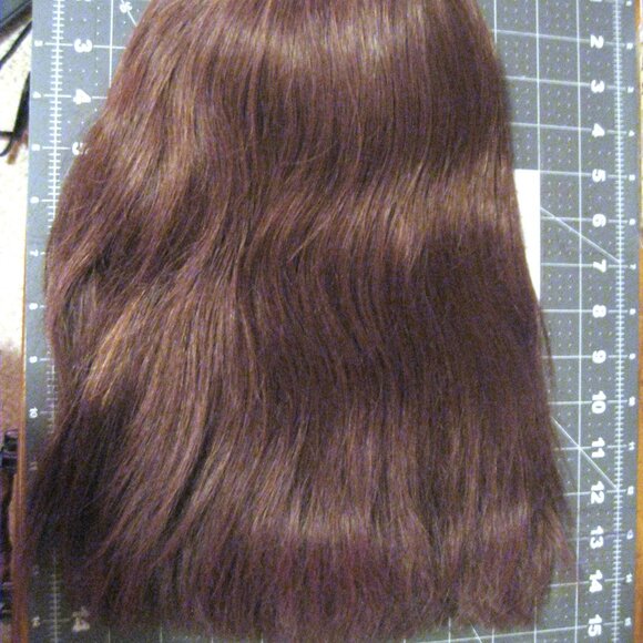 Vintage 100% Human Hair Fall from the 1970's -#8 Medium Brown NEW with tags - Picture 4 of 13